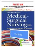 Test Bank For Davis Advantage for Medical-Surgical Nursing: Making Connections to Practice 3rd  Edition by Janice J. Hoffman 