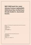   MISY 5340 Exam2 Jim, Latest Ultimate Premium Update(2025-2026)|Brand New Verified Exam Already Graded A+, Guaranteed Success.