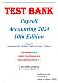 Test Bank for Payroll Accounting 2024, 10th Edition by Jeanette Landin