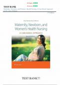 Test Bank for Maternity, Newborn, and Women's Health Nursing 2e: A Case-Based Approach Second Edition,(Amy O'Meara, 2023), Chapter 1-30 | All Chapters