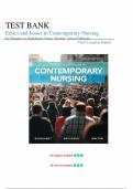 Test Bank for Ethics and Issues in Contemporary Nursing third Edition,(Burkhardt, 2017), Chapter 1-19 | All Chapters