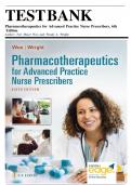 Test Bank - Pharmacotherapeutics for Advanced Practice Nurse Prescribers, 6th Edition (Woo, 2024), Chapter 1-57 | All Chapters