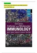 TEST BANK  CELLULAR AND MOLECULAR IMMUNOLOGY 10TH EDITION ALL CHAPTERS 1-21