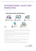 Summary  -  International Sales and Marketing 