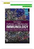 TEST BANK  CELLULAR AND MOLECULAR IMMUNOLOGY 10th EDITION ALL CHAPTERS 1-21