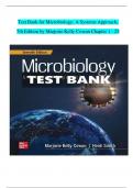 Test Bank for Microbiology: A Systems Approach, 7th Edition by Marjorie Kelly Cowan, 9781260451191, All Chapters 1-25 LATEST