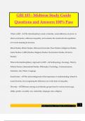 GRI 103 - Midterm Study Guide Questions and Answers 100% Pass