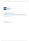 Samenvatting Communicatiewetenschappen II