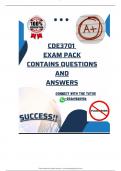 CDE3701 EXAM PACK 2025