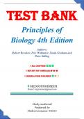 Test Bank for Principles of Biology, 4th Edition by Robert Brooker