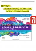 test bank for nursing research in canada 4th edition by mina singh cherylyn cameron geri lobiondo wood and judith haber