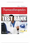 Test Bank for Pharmacotherapeutics for Advanced Practice Nurse Prescribers Fifth Edition by Teri Moser Woo & Marylou V. Robinson ISBN 9780803669260 Chapter 1-55 | Complete Guide A+