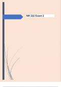 NR 222 Exam 2 Questions and Answers  100% Pass | Already Graded A+