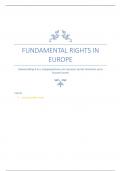 Samenvatting -  Fundamental Rights in Europe (R_FunRE) (cijfer 10)