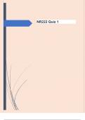 NR222 Quiz 1 Exam Questions and  Verified Correct Answers | Rated A+