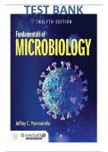 Test Bank for Fundamentals of Microbiology 12th Edition, Jeffrey C. Pommerville