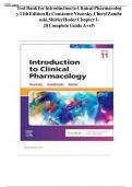 Test Bank for Introduction to Clinical Pharmacology 11th Edition by Visovsky (All Chapters Included). Newest Version already graded A+ 