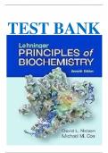 test bank for lehninger principles of biochemistry 7th edition by david l. nelson 2025/2026 updates