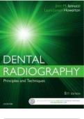 TEST BANK FOR DENTAL RADIOGRAPHY  PRINCIPLES AND TECHNIQUES 5th EDITION