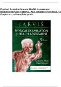 Physical Examination and Health Assessment 9thEditionbyCarolynJarvis, Ann Eckhardt Test Bank / All Chapters 1-32/Complete