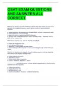 OSAT EXAM QUESTIONS AND ANSWERS ALL CORRECT