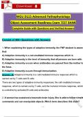 WGU D115 Object Assessment Advanced Pathophysiology Exam + Test Bank and Study Guide (Latest 2025 / 2026): Most Comprehensive with 600+ Qs & Ans - Everything you need to Succeed