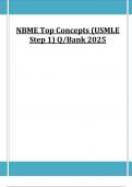 NBME Top Concepts (USMLE Step 1) Q/Bank 2025 