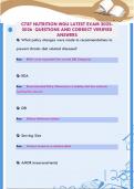 C787 NUTRITION WGU LATEST EXAM 2025- 2026 QUESTIONS AND CORRECT VERIFIED  ANSWERS