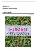 Test bank for Principles of Human Physiology Cindy Stanfield, 6th Edition | All chapters included ( chapter 01-24)| newest edition 2025 