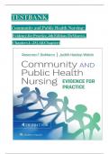 TEST BANK - Community and Public Health Nursing: Evidence for Practice 4th Edition by DeMarco & Walsh, All 25 Chapters Covered, |Complete Solution Guide |Grade A+.