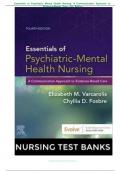 Test BANK FOR Essentials of Psychiatric Mental Health Nursing test bank 4th Edition by Elizabeth M. Varcarolis ALL CHAPTERS (1- 28)| A+ ULTIMTE GUIDE