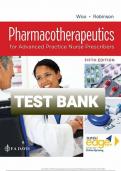 Test Bank for Pharmacotherapeutics for Advanced Practice Nurse Prescribers Fifth Edition by Teri Moser Woo & Marylou V. Robinson ISBN 9780803669260 Chapter 1-55 | Complete Guide A+