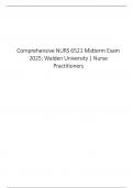 Comprehensive NURS 6521 Midterm Exam Guide 2025: Walden University | Nurse Practitioners