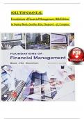 Foundations of Financial Management, 18th Edition SOLUTION MANUAL by Stanley Block, Geoffrey Hirt, Verified Chapters 1 - 21, Complete Newest Version