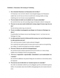 Historische pedagogiek deeltoets 1: studeervragen + antwoorden