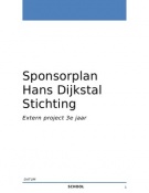 Sponsorplan Hans Dijkstal Stichting