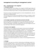 Samenvatting management control en accounting