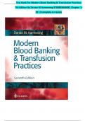 Test Bank For Modern Blood Banking & Transfusion Practices 7th Edition By Denise M Harmening 9780803668881 Chapter 1- 29 ||Complete A+ Guide