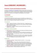 COURS REVISION CONSCIENT / INCONSCIENT