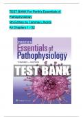 TEST BANK For Porth's Essentials of Pathophysiology, 5th Edition by Tommie L Norris, Verified Chapters 1 - 52, Complete Newest Version