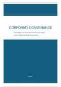 Samenvatting van boek Grondslagen van  Corporate Governance (5e editie). Geschreven in 2024/2025