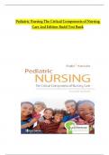 Test Bank for Pediatric Nursing The Critical Components of Nursing Care 2nd Edition