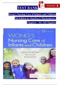 Test Bank - Wong's Nursing Care of Infants and Children 11th Edition ISBN: 9780323624190 By Marilyn J. Hockenberry, David Wilson | Chapter 1 – 34, Complete Guide 2025|