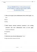 PATHO NR283 WEEK 2 EXAM QUESTIONS WITH CORRECT VERIFIED SOLUTIONS 100% GUARANTEED PASS