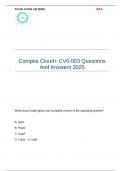 Comptia Cloud+ CV0-003 Questions And Answers 2025