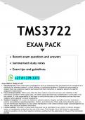 TMS3722 EXAM PACK 2025 - DISTINCTION GUARANTEED