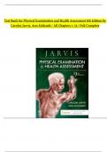 Physical Examination and Health Assessment 9th Edition by Carolyn Jarvis, Ann Eckhardt Test Bank