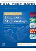 TEST BANK For Textbook Of Diagnostic Microbiology, 7th Edition By Connie R. Mahon & Donald C. Lehman , Verified Chapters 1 - 41, Complete Newest Version