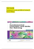 Test Bank For Fundamental Concepts and Skills for Nursing 6th Edition by Patricia A. Williams Chapter 1-41 Complete Guide A+