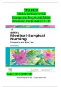 TEST BANK for  Medical-Surgical Nursing, Concepts and Practice, 4th Edition (Stromberg, 2023) Chapters 1 to 49